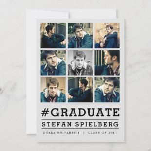 Instagrammed 9 Photo Graduation Announcement
