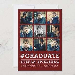 Instagrammed 9 Photo Graduation Announcement