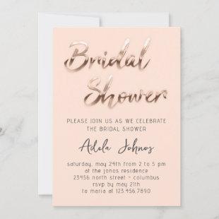 Instant Download Bridal Shower Party Script Rose  Invitation