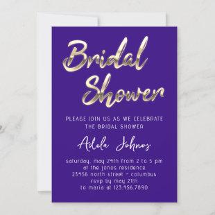 Instant Download Bridal Shower Script Blue Navy  Invitation