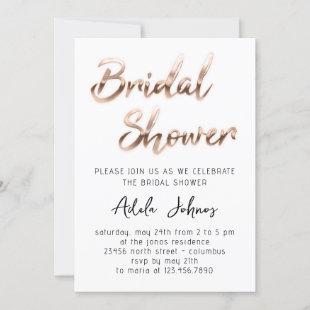 Instant Download Bridal Shower Script White Rose Invitation