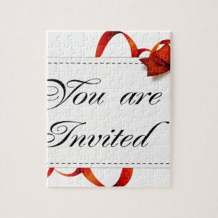 Invitation card >> You Are Invited Jigsaw Puzzle