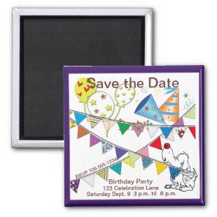 It's a Party Save the Date Magnet