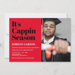 It's Cappin Season Graduation Party Invitation