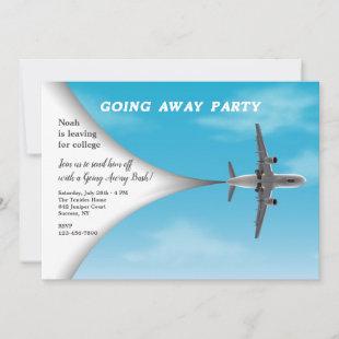 Jetliner Going Away Party Invitation