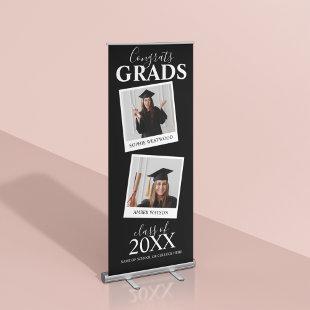 Joint Graduation | 2 Photo Invitation Retractable Banner