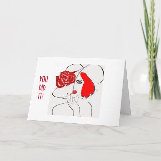 JUST FOR "HER"-HAPPY FOR YOU-YOU DID IT! CARD