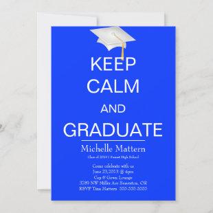 Keep Calm and Graduate Invitations