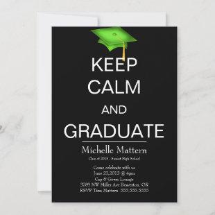 Keep Calm and Graduate Invitations