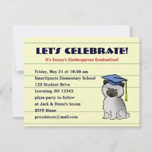 Keeshond Puppy Graduation Announcement