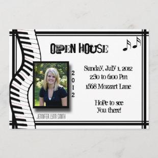 Keyboard Open House Invitation