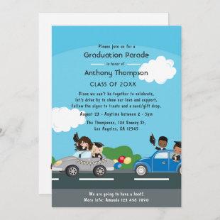 Kids Drive By Graduation Party Invitation