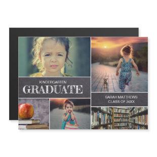 Kindergarten Graduation Photo Collage Announcement