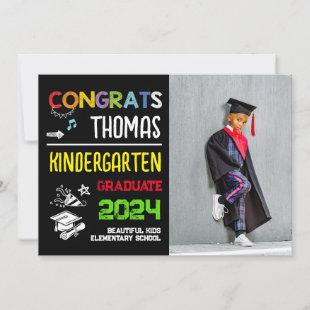 Kindergarten Graduation School Photo Announcement