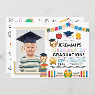 Kindergarten Photo Graduation Invitation