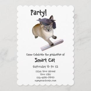 Kitten Graduation Party Invitation