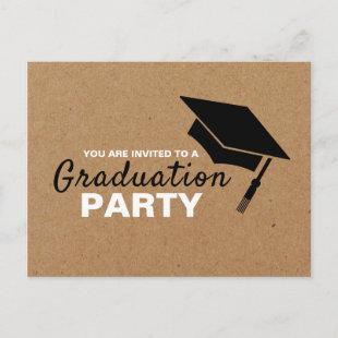 Kraft Effect, Grad Cap, Graduation Party Invite