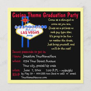 La Vegas Graduation Parties Invitation