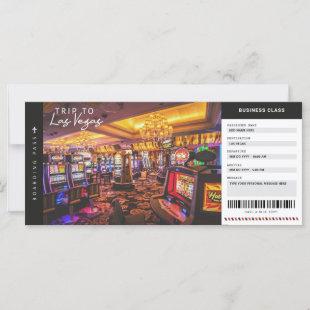 Las Vegas Boarding Pass Travel Vacation Ticket
