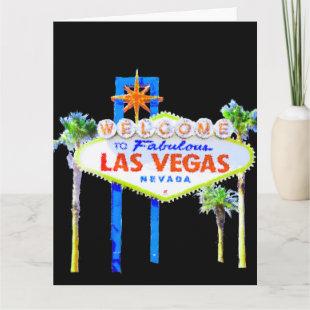 Las Vegas Congratulations Card