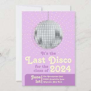 Last Disco Class of 2024 Graduation Party Invitation