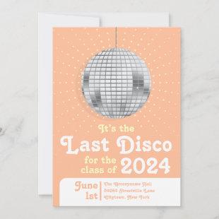 Last Disco Class of 2024 Graduation Party Invitation