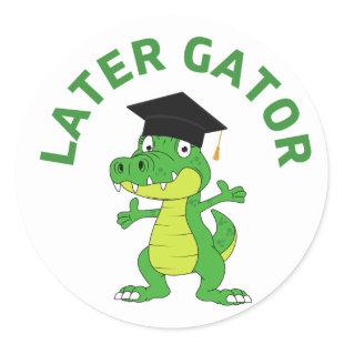 Later Gator Graduation Funny Sticker