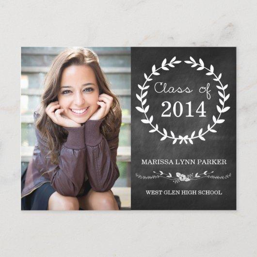 Laurel Graduation Party Invitation Postcard
