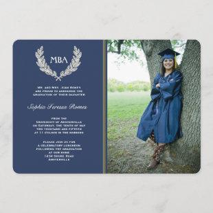 Laurel Wreath Photo Graduation Invitation / Anno