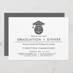 Law School Graduation | Minimalist Invitation