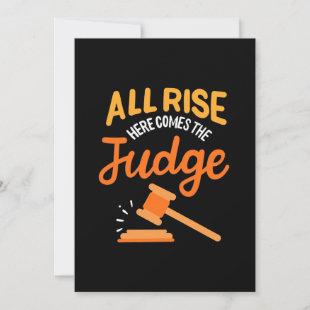 Lawyer All Rise Here Comes The Judge Invitation