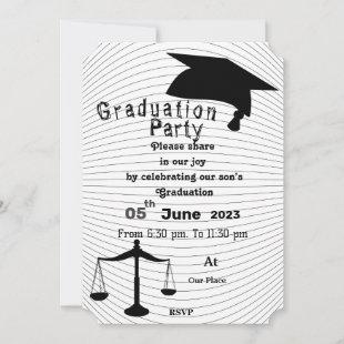 Lawyer Graduation  Invitation