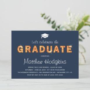 Let's Celebrate the Graduate | Graduation Party Invitation