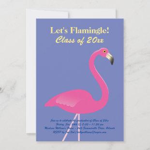 Let's Flamingle! Class of 2019 Party - Purple Invitation