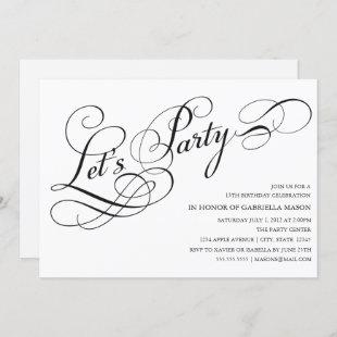 Let's Party | Party Invite