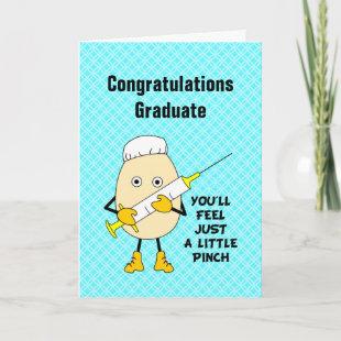 Little Pinch Egghead Nurse Graduation Card