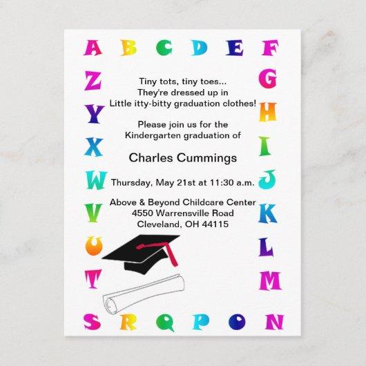 Little Tots Kindergarten Graduation Announcement