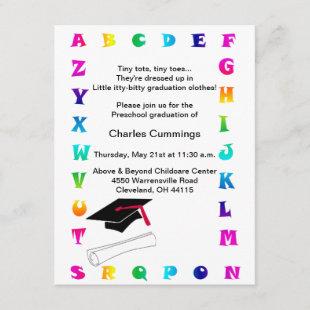 Little Tots Preschool Graduation Announcement