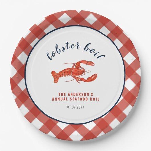 Lobster boil Summer Family Reunion  Paper Plates
