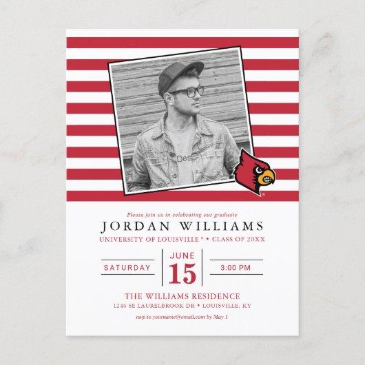 Louisville Cardinals Graduate Announcement Postcard