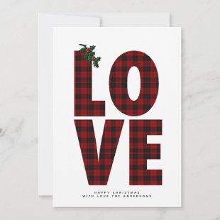 Lumberjack LOVE Modern Personalized Card