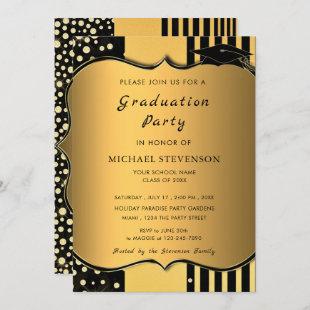 Luxury Gold Graduation Invitation - Elegant