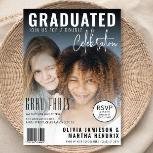 Magazine Cover | Joint Graduation Party Invitation