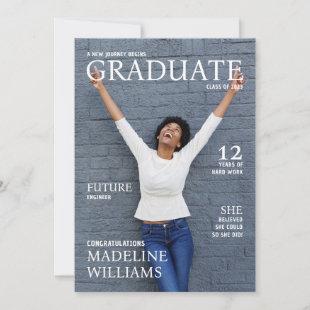 Magazine Cover Photo Graduation Announcement