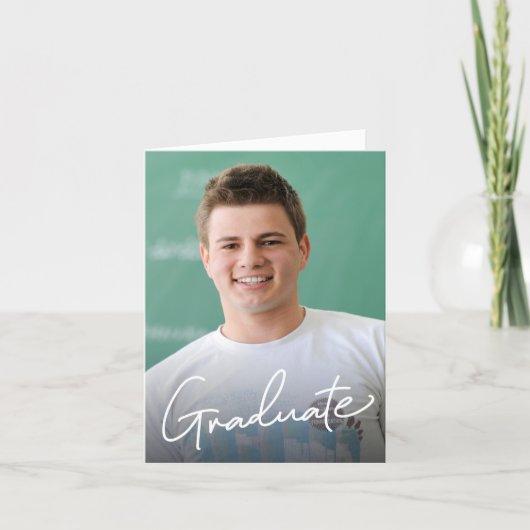 Male High school graduate Custom Photo details Announcement