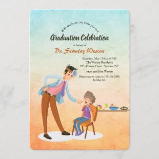 Male Pediatrician Graduation Invitation