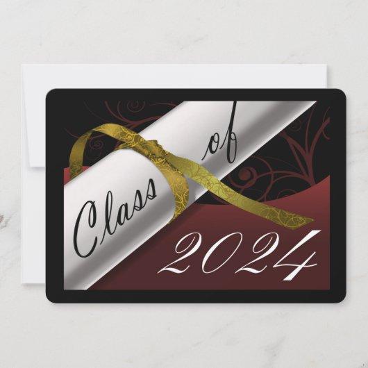 Maroon and Gold Graduation Announcement