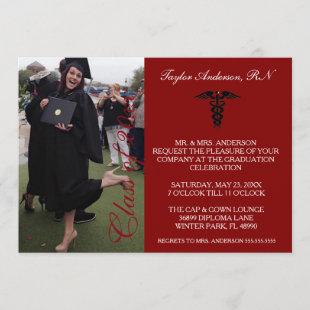 Maroon Medical RN School Graduation Announcement