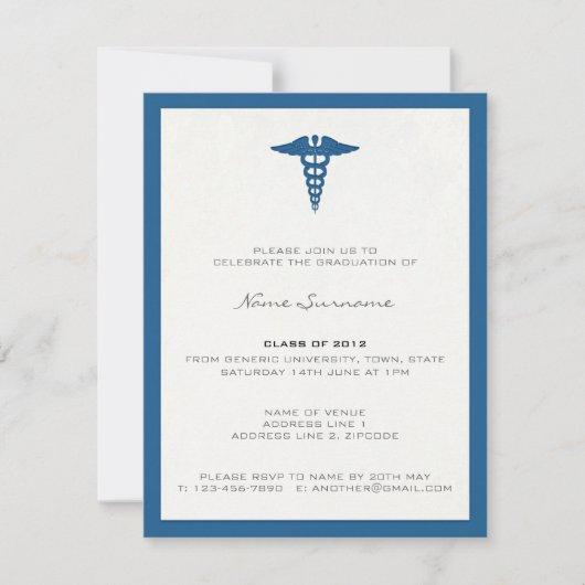 Medical School Graduation Invitation - Letterpress