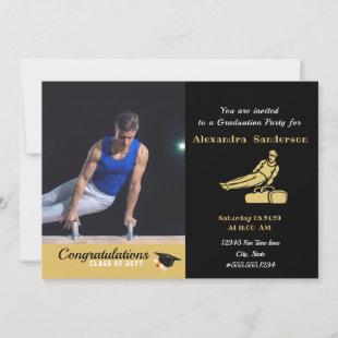 Men Gymnast Modern Photo graduation class of 2022  Invitation